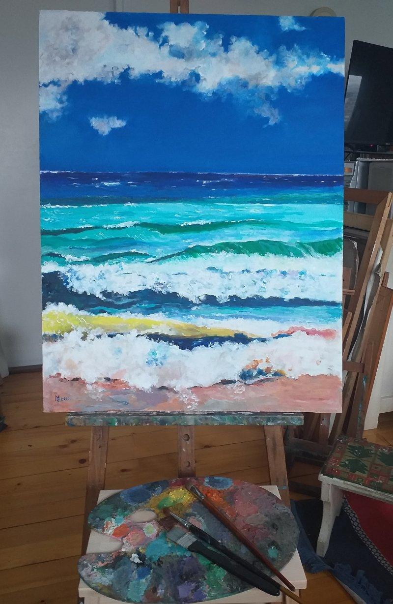WAVES, Painting Mihajlovic Zoran