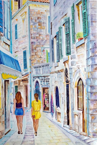 SUMMER IN KOTOR, Painting Mihajlovic Zoran