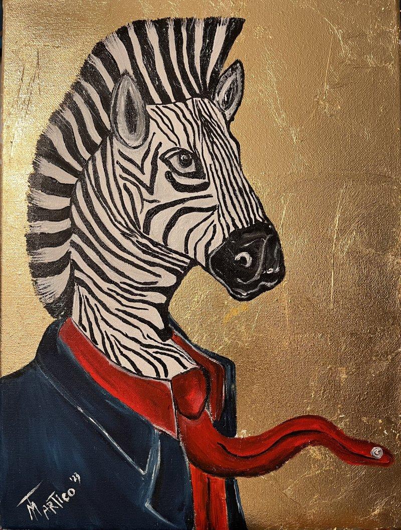 Golden boy, Painting Mitic Tatjana Artico