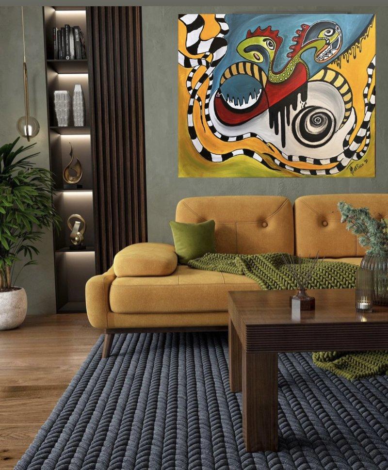 Dodir pretkomorama, Painting Mitic Tatjana Artico