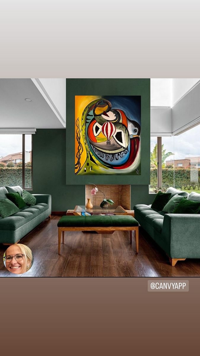The kiss, Painting Mitic Tatjana Artico