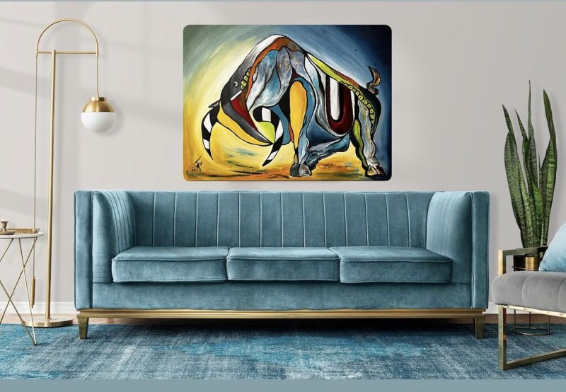 Bull, Painting Mitic Tatjana Artico