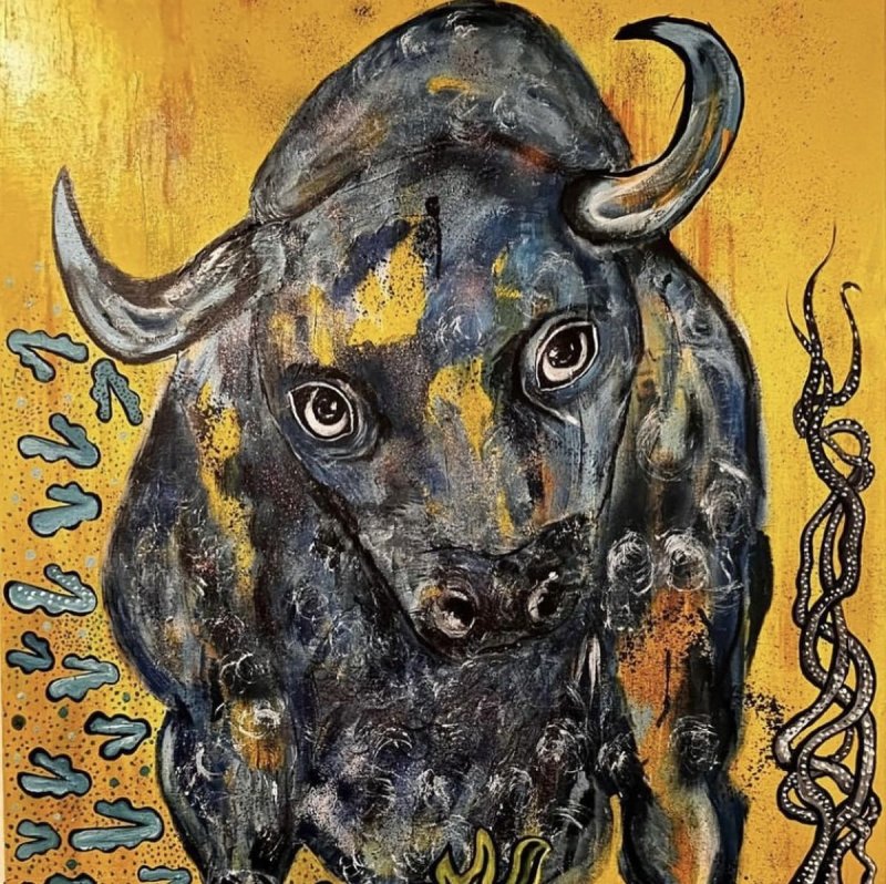 Bull, Painting Mitic Tatjana Artico