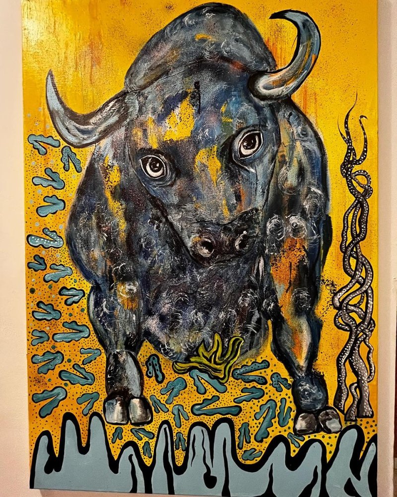Bull, Painting Mitic Tatjana Artico