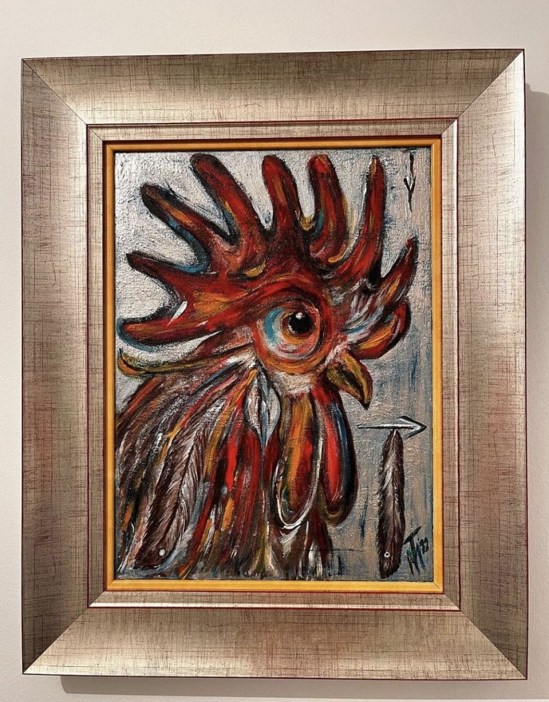 Rooster, Painting Mitic Tatjana Artico