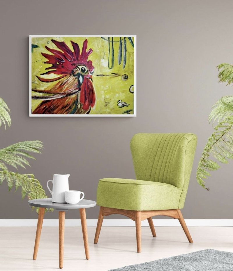 Rooster, Painting Mitic Tatjana Artico