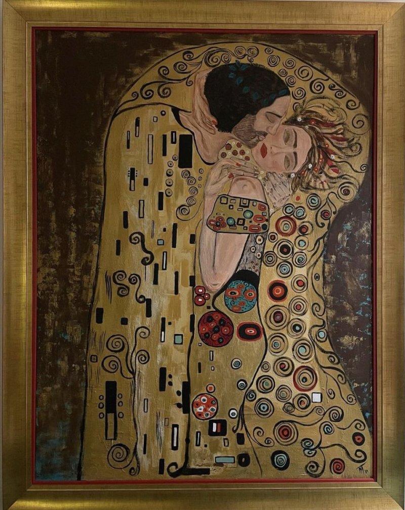 The kiss, Painting Mitic Tatjana Artico
