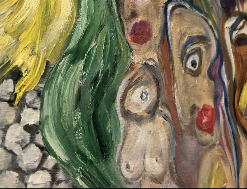 Crazy head, Painting Mitic Tatjana Artico
