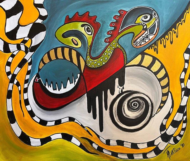 Dodir pretkomorama, Painting Mitic Tatjana Artico