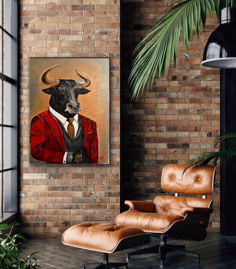 Bull, Painting Mitic Tatjana Artico
