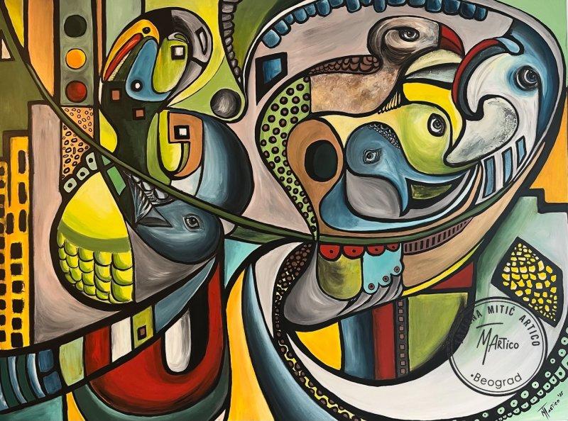 Connection, Painting Mitic Tatjana Artico