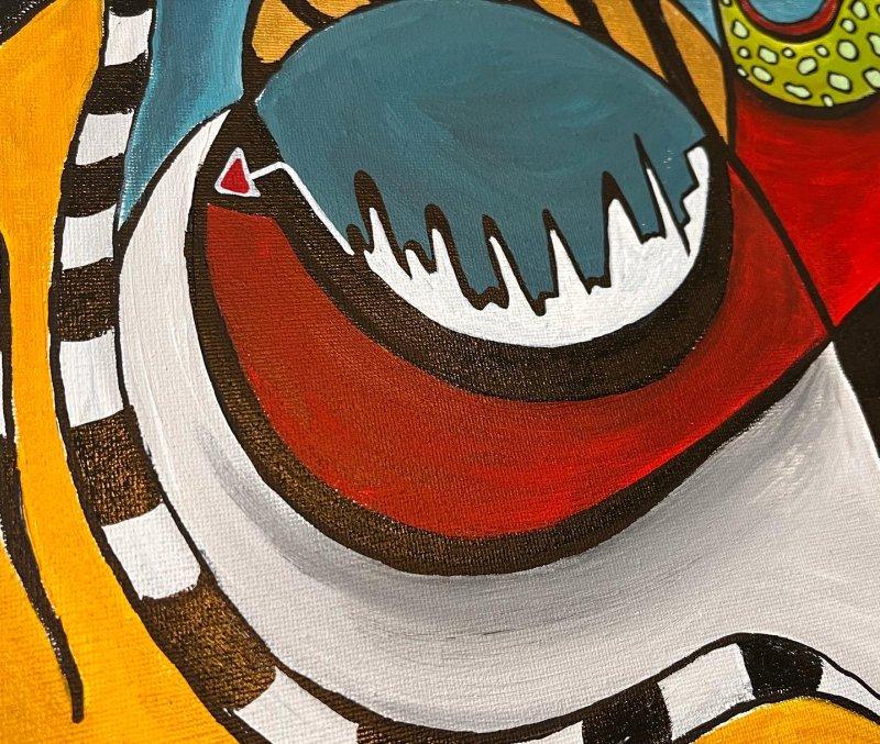 Dodir pretkomorama, Painting Mitic Tatjana Artico
