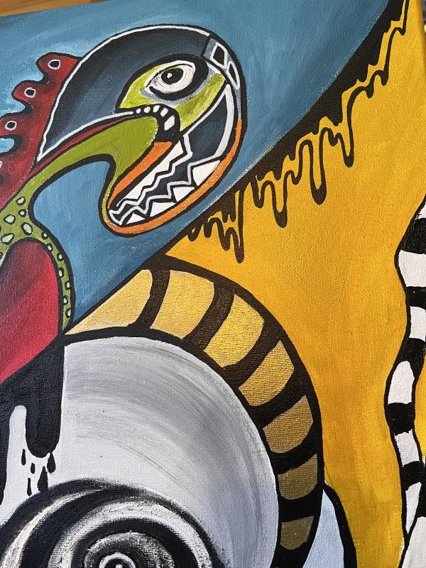 Dodir pretkomorama, Painting Mitic Tatjana Artico
