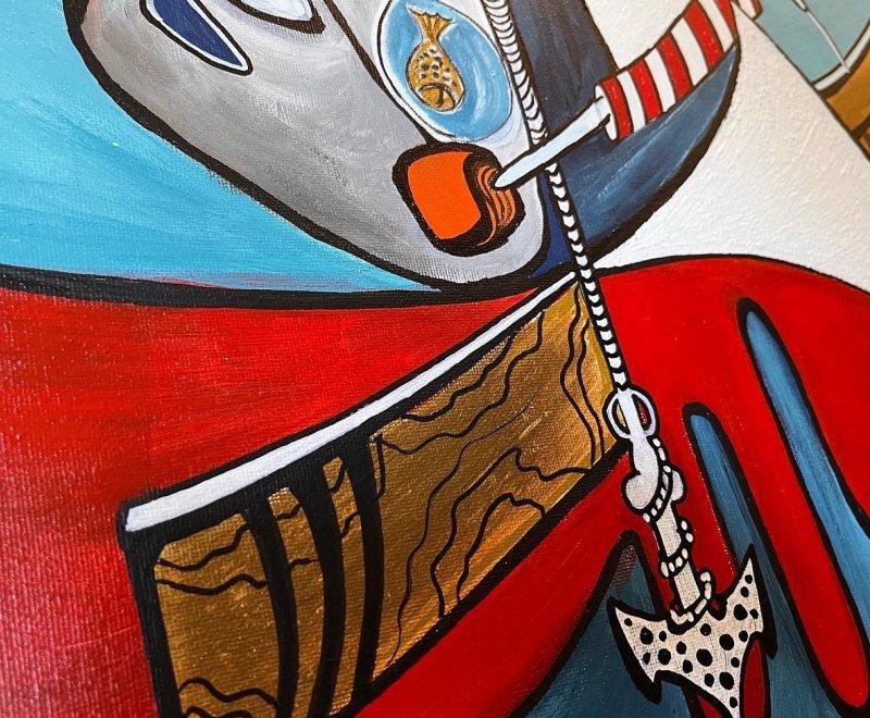 Wind in back, Painting Mitic Tatjana Artico