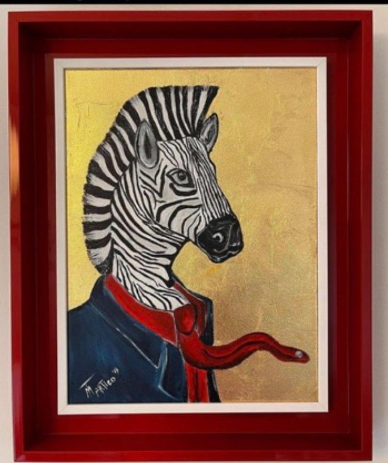 Golden boy, Painting Mitic Tatjana Artico