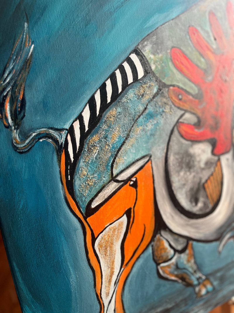 Bull, Painting Mitic Tatjana Artico