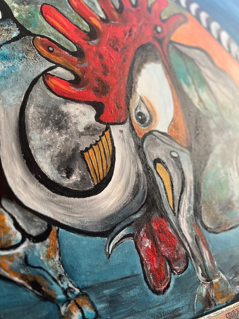 Bull, Painting Mitic Tatjana Artico