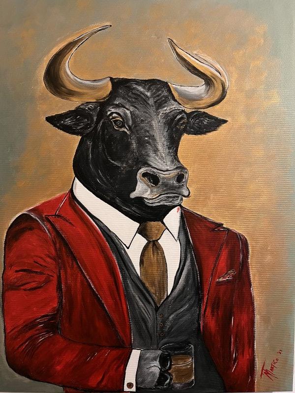 Bull, Painting Mitic Tatjana Artico