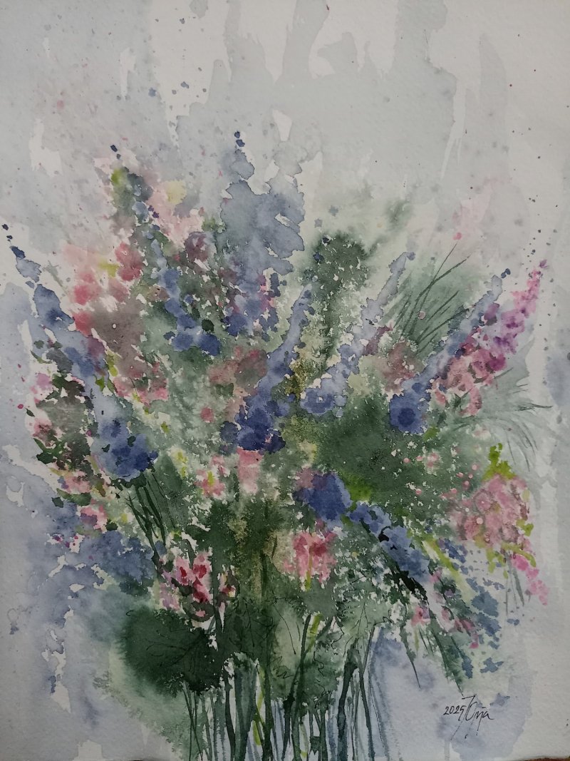 Livadsko cvece, Painting Janković Olga