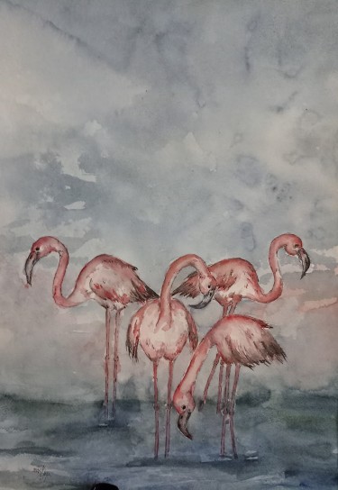 Slika na zidu: Flamingosi