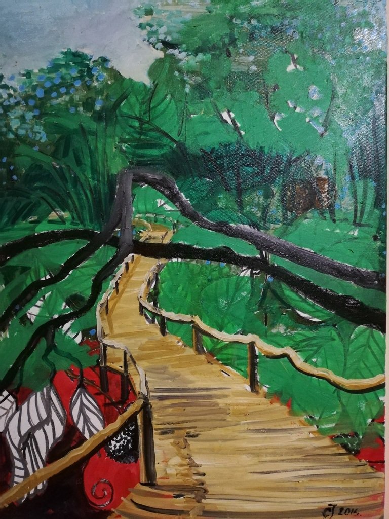 Drveni most, Painting Jevremovic Svetlana