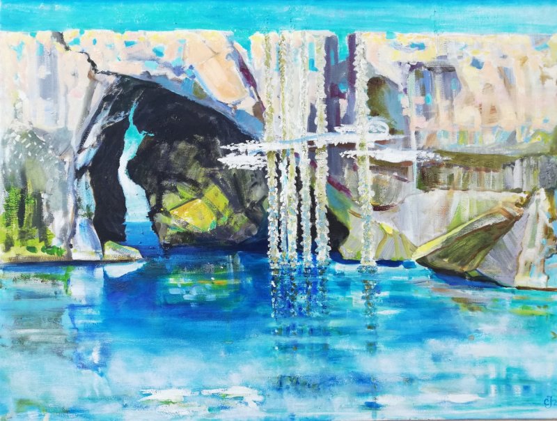 Magic lake, Painting Jevremovic Svetlana