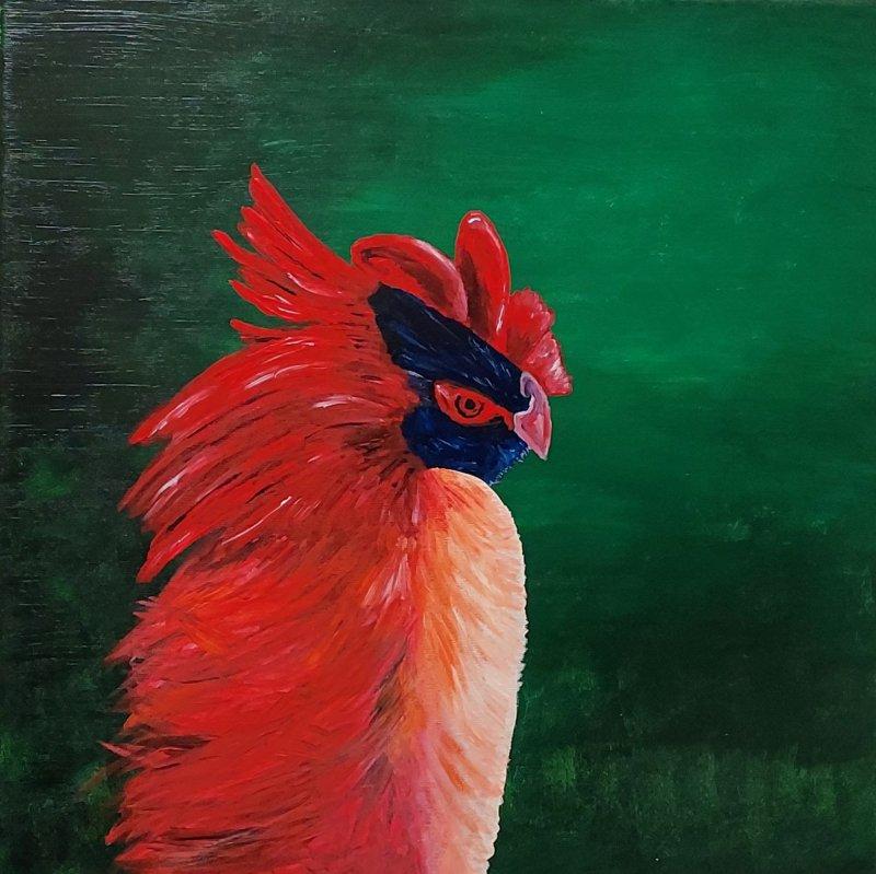 Rooster , Painting Jovanovic Savo