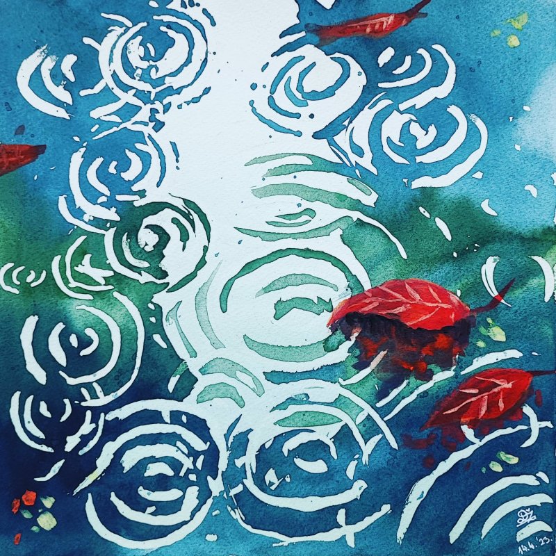 Rain, Painting Dejan Živković
