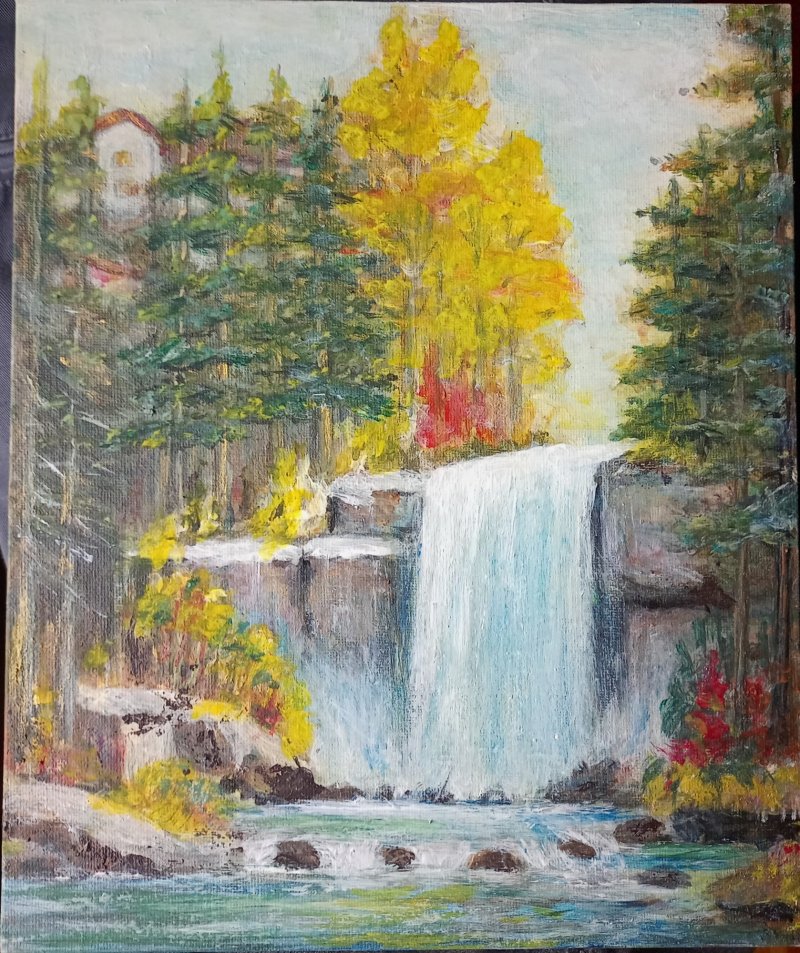 Waterfall, Painting Markovic Dragana