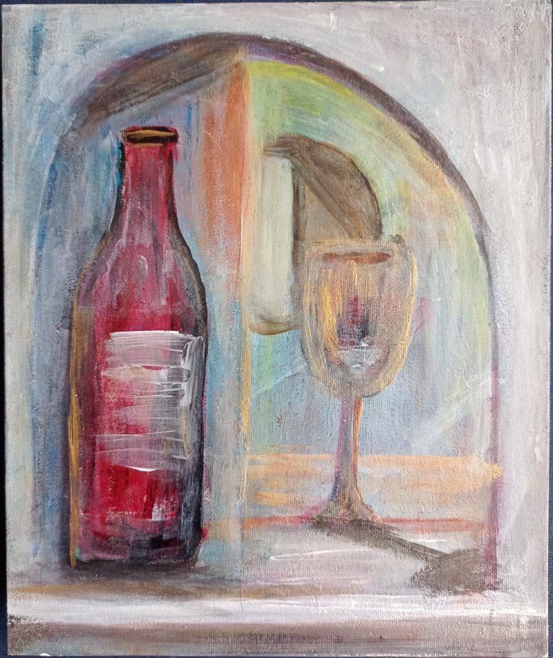 Red vine, Painting Markovic Dragana