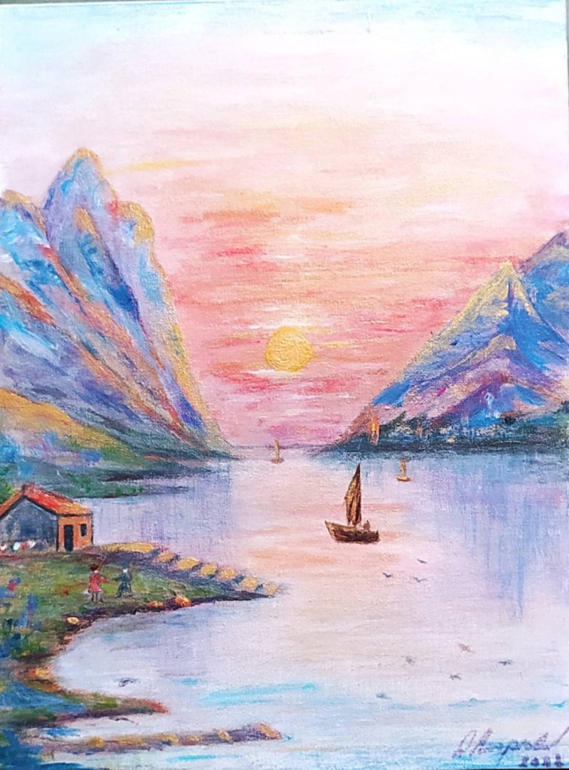 Sunset, Painting Markovic Dragana