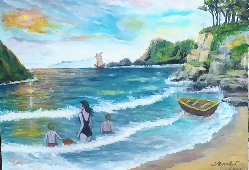Summer vacation, Painting Markovic Dragana