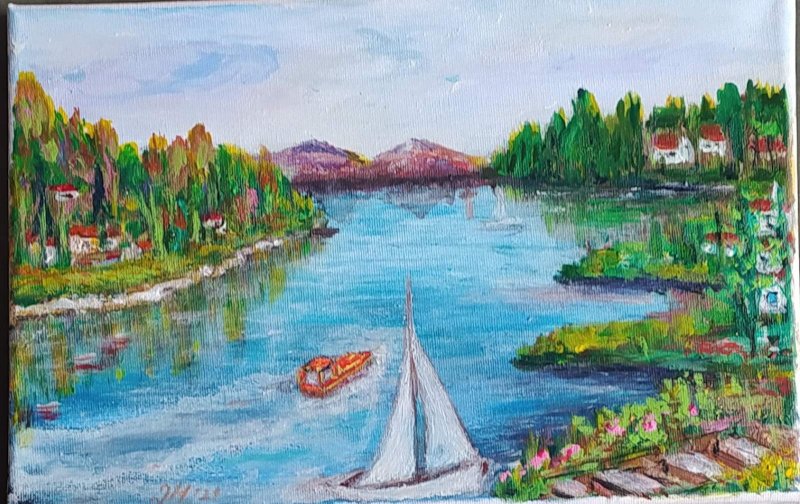 River , Painting Markovic Dragana