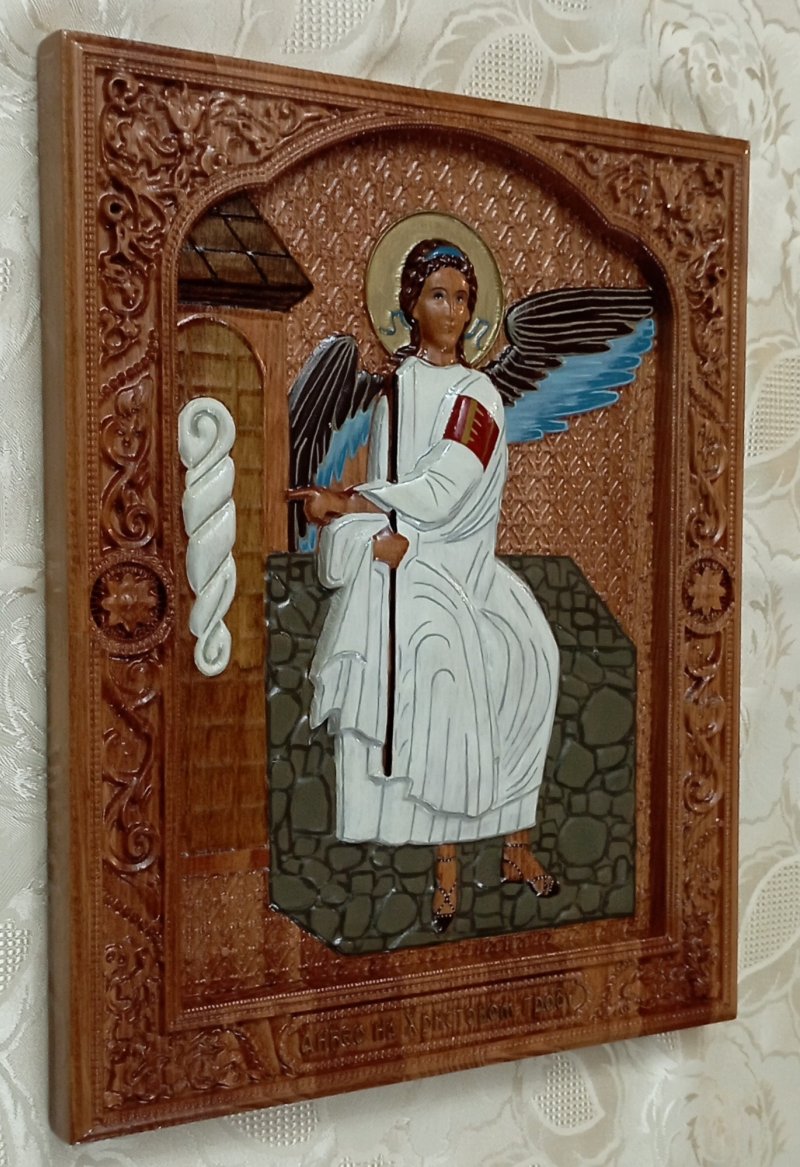 Icon of White Angel, Carving Danijela Markovic