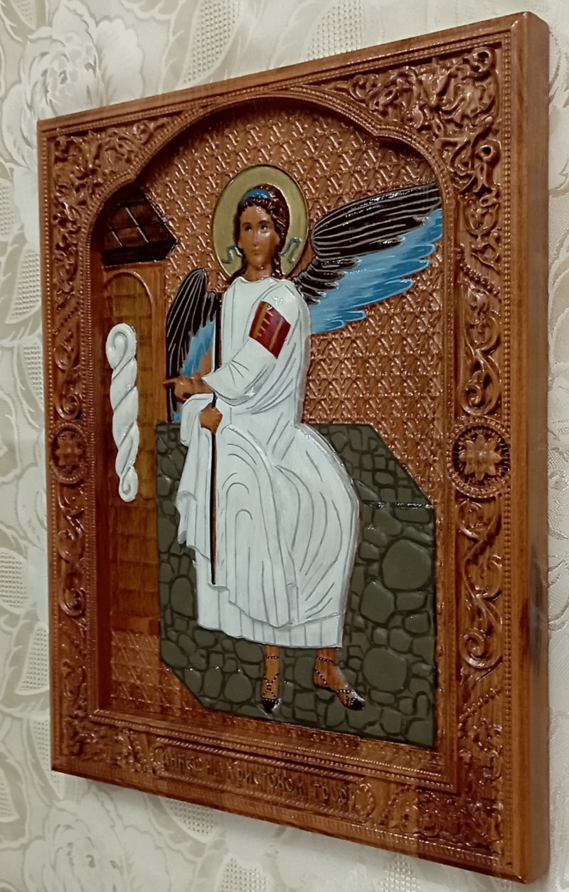 Icon of White Angel, Carving Danijela Markovic