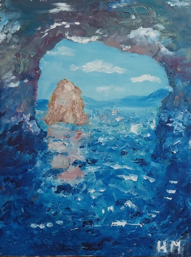 Sea blue, Painting Ninitaa m