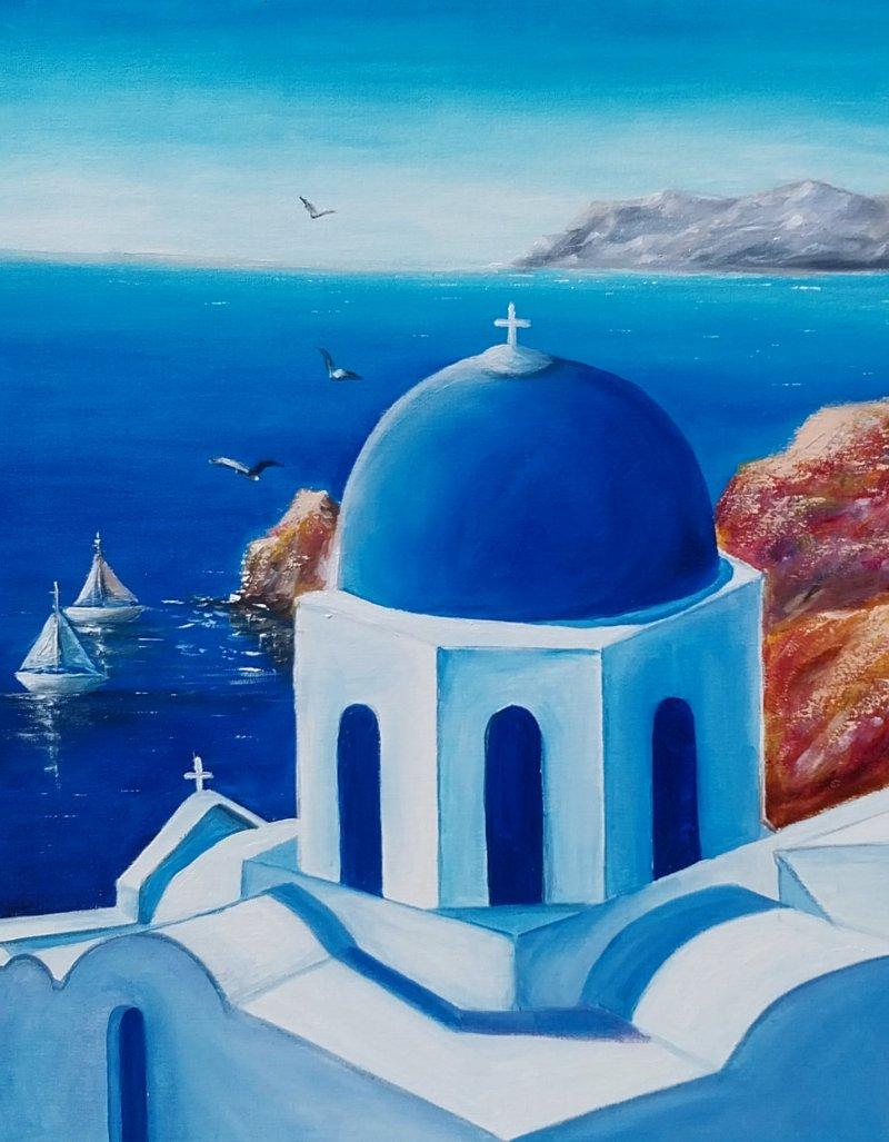 Santorini, Painting Ninitaa m