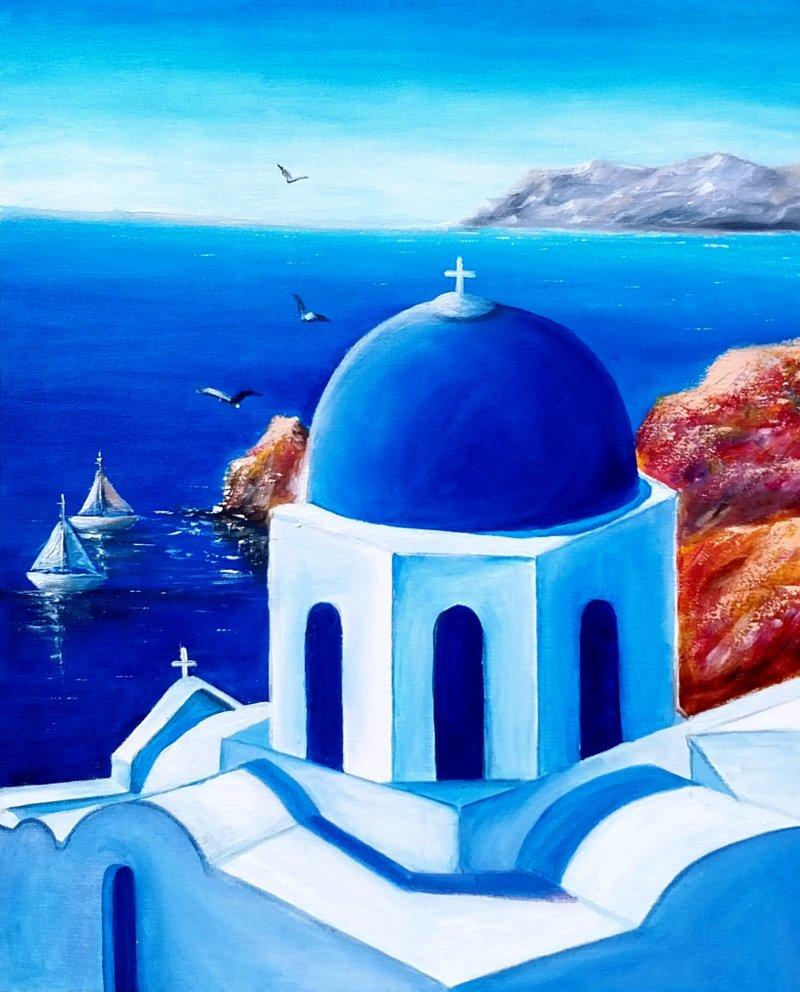 Santorini, Painting Ninitaa m