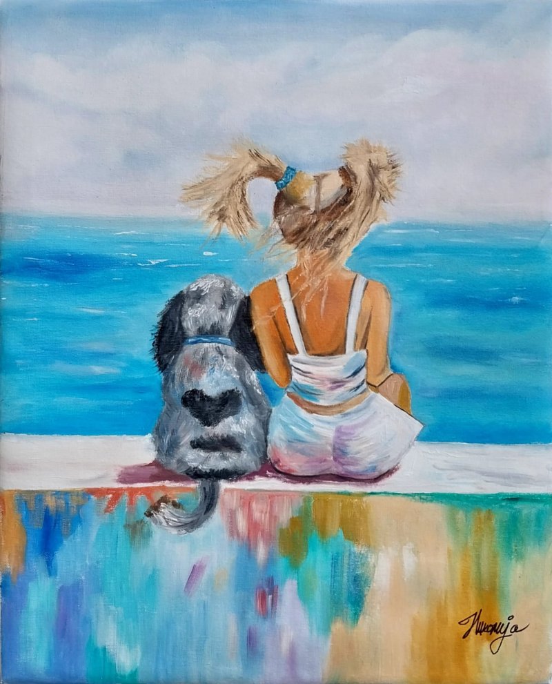 Summer days of childhood, Painting Ninitaa m