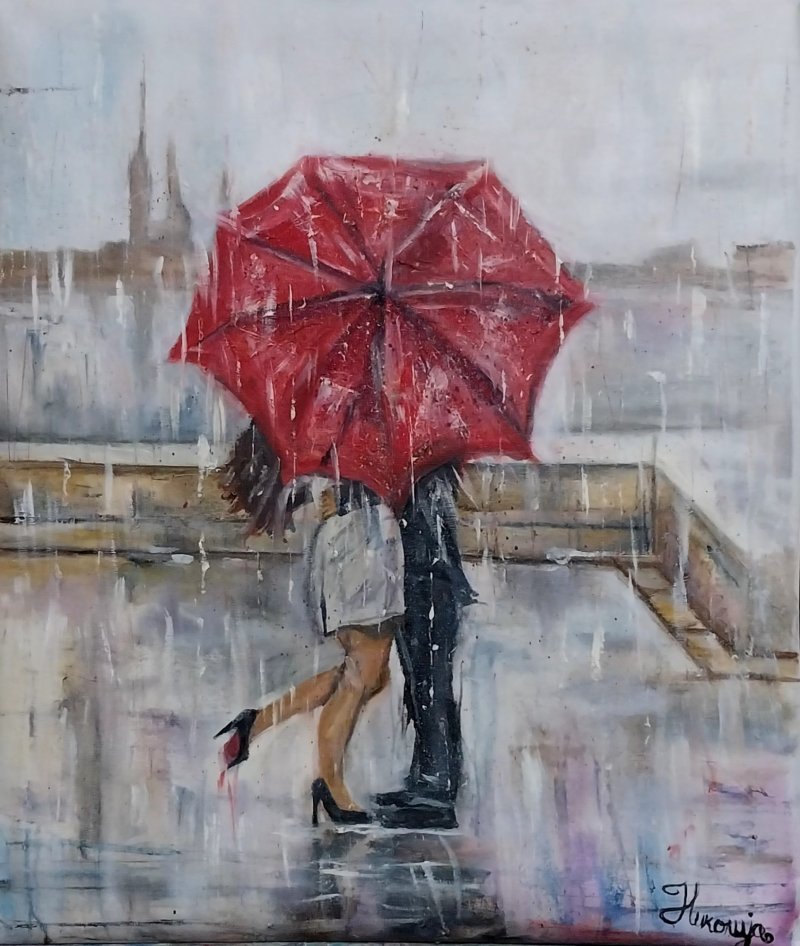 Kiss in the rain, Painting Ninitaa m