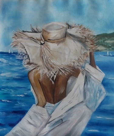 Girl with a straw hat