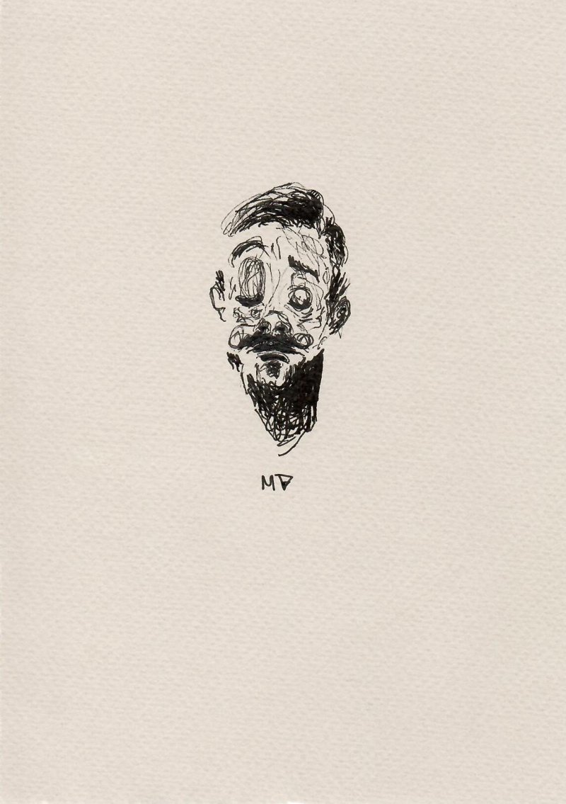 Black neck gentleman, Drawing Maja Vasović