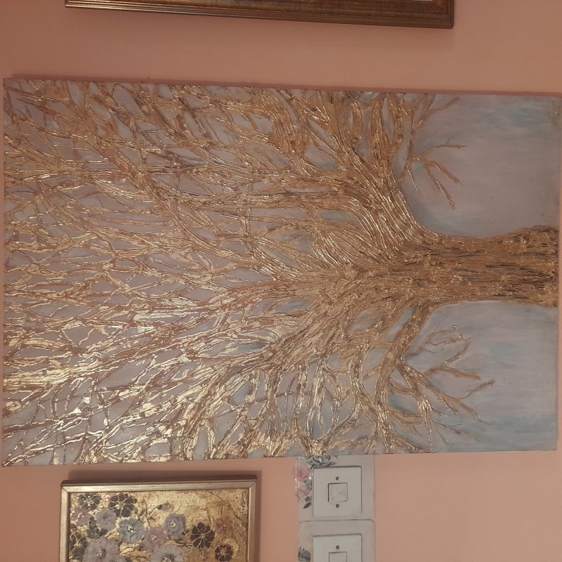 Gold  tree, Painting Gordana Todorović