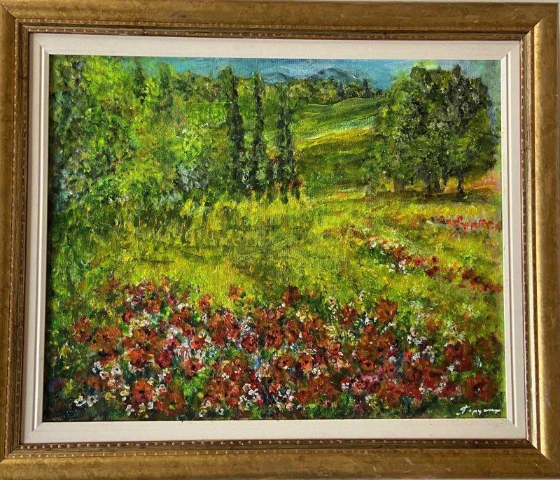 Sunny field, Painting Gordana Todorović