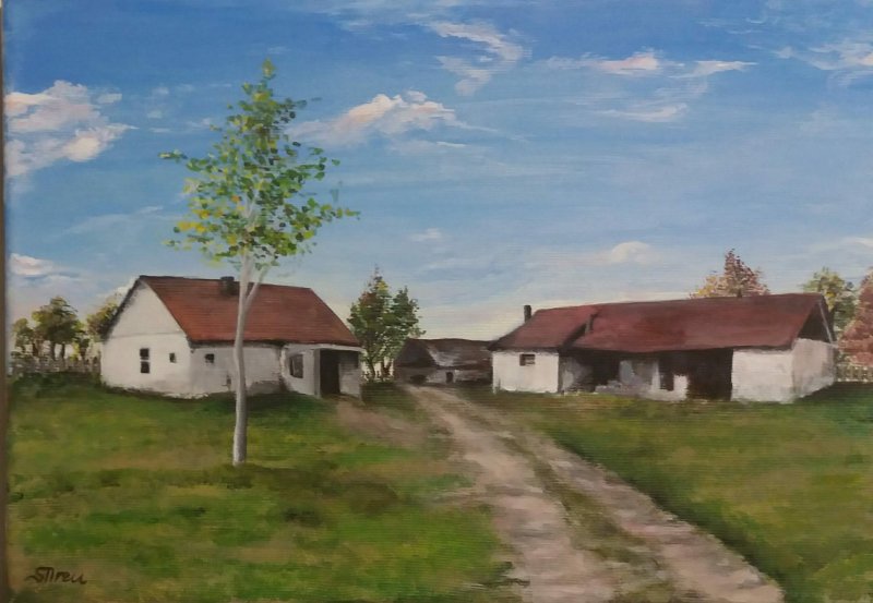 Homestead, Painting Iren Sefcic Takac