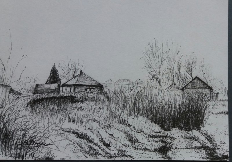 Village, Drawing Iren Sefcic Takac