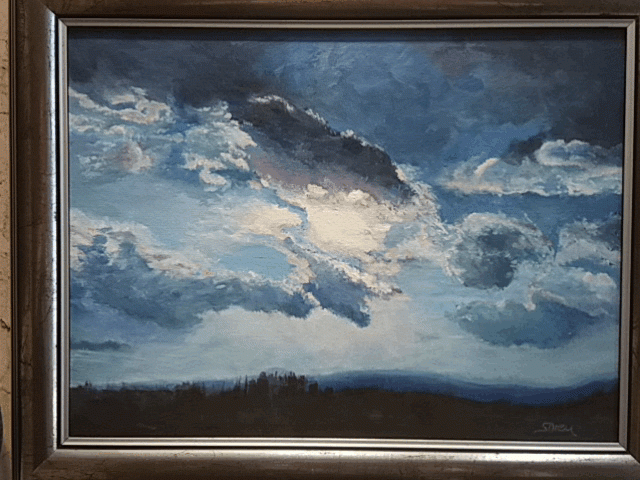 On the sky, Painting Iren Sefcic Takac