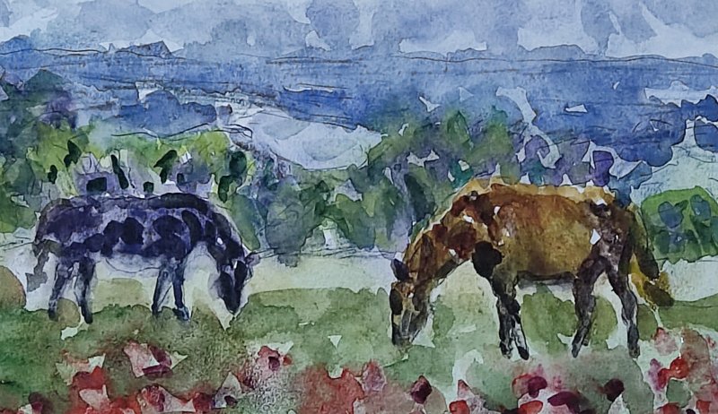 Horses, Painting Nelson Chale Cuéllar