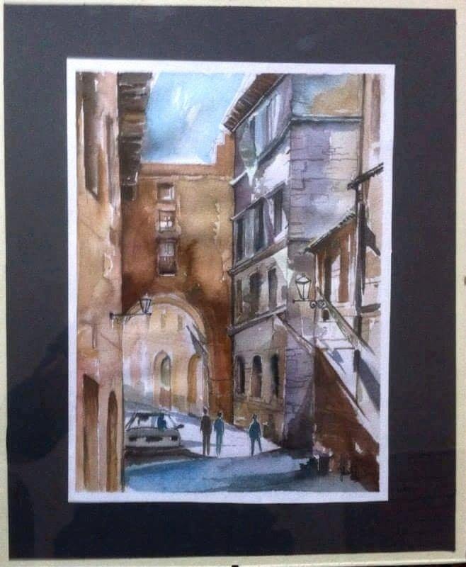 Ulica, Painting Miloš Jovičić