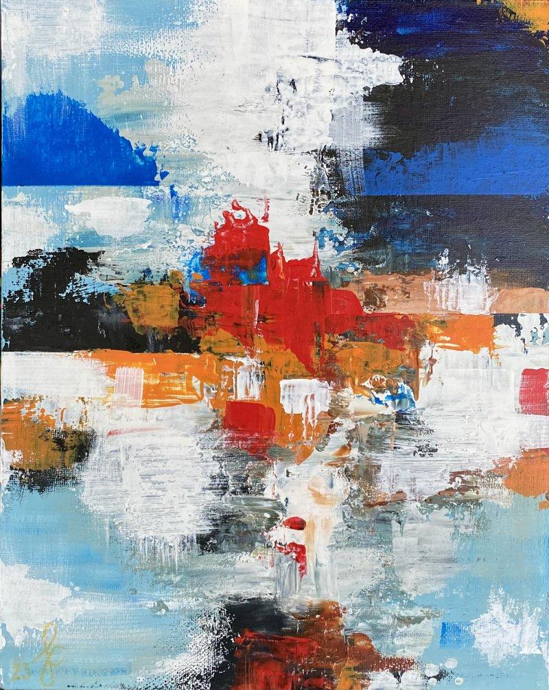Below and above the ocean, Painting Jelena Krstic